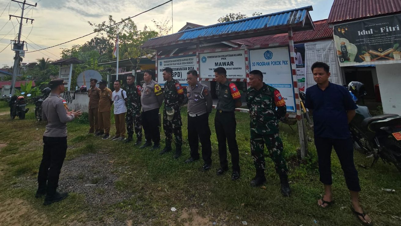 Polsek Silat Hilir Musnahkan Alat PETI Saat Sosialisasi di Sungai Mali
