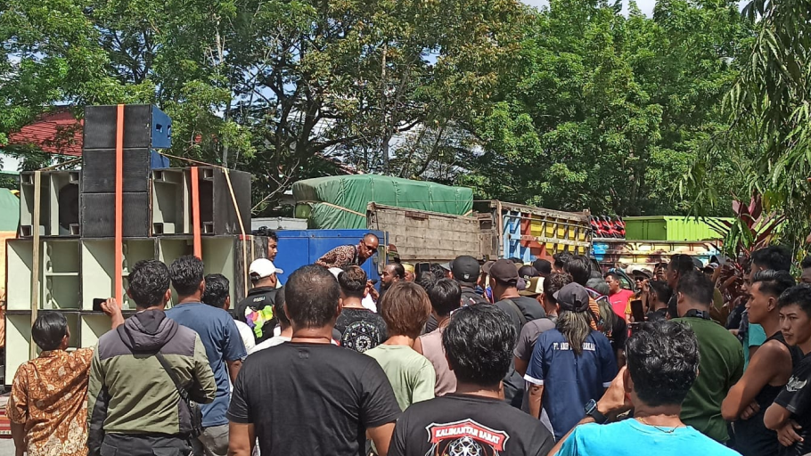 Organda Kalbar dan Sopir Truk Gelar Aksi Damai Tolak Zero ODOL