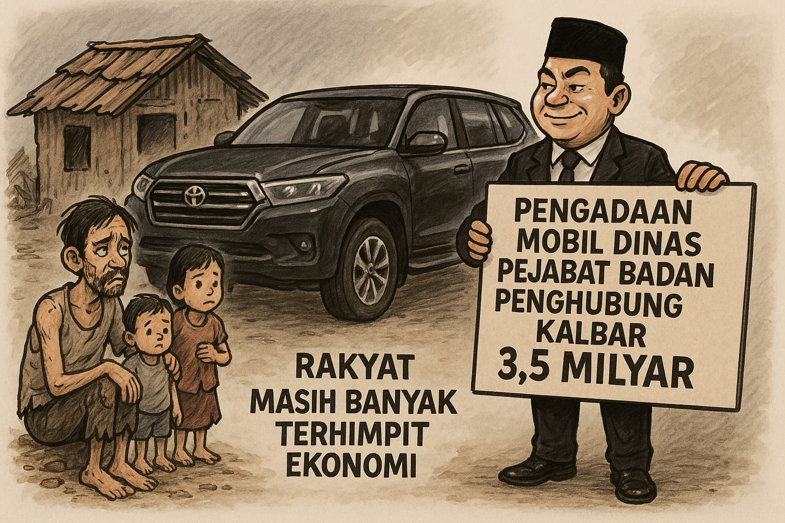 Badan Penghubung Kalbar "Bungkam Seribu Bahasa" Soal Pengadaan Mobil Dinas Rp3,57 Miliar, Ada Apa?