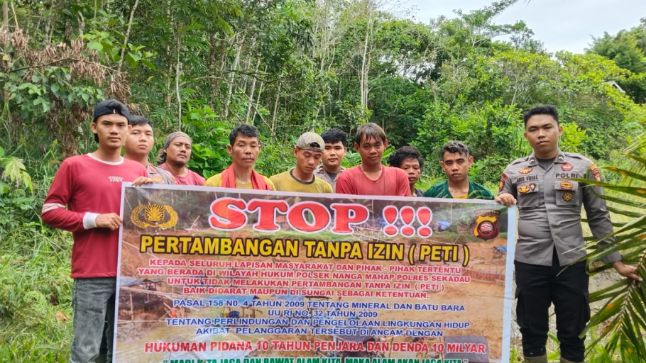 Polsek Nanga Mahap Tingkatkan Patroli Cegah PETI di Sekadau