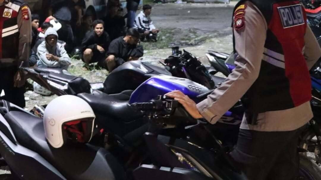 Polres Sintang Amankan 131 Motor, Nyatakan Perang Terhadap Aksi Balap Liar