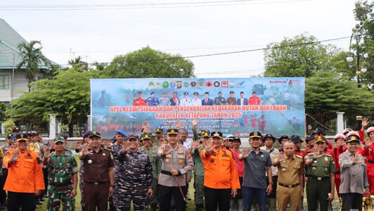 Perkuat Sinergi Lintas Instansi, Pemkab Ketapang Gelar Apel Kesiapsiagaan Karhutla 2025