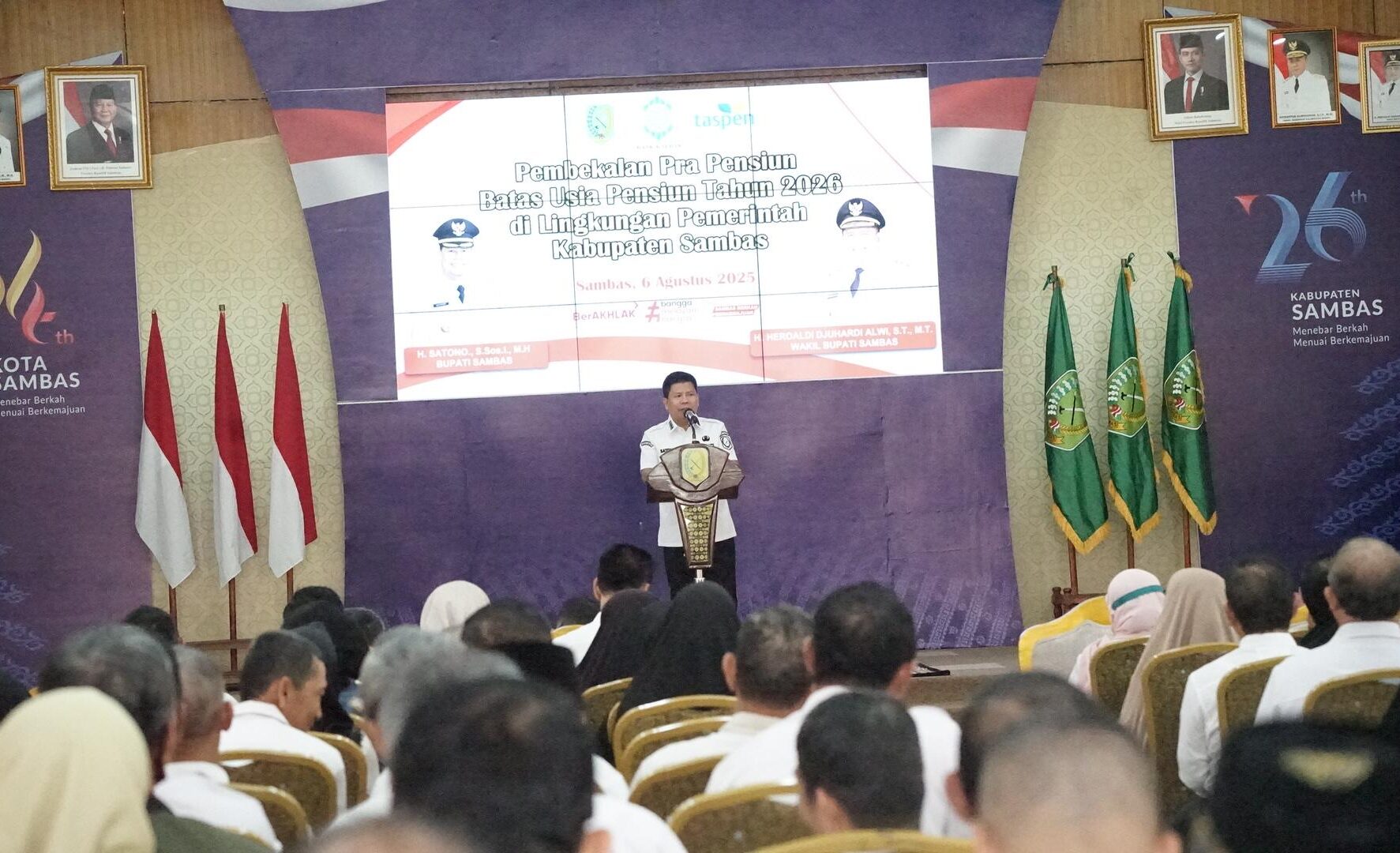 Pemkab Sambas Berikan Pembekalan untuk ASN yang Memasuki Pensiun Tahun 2026
