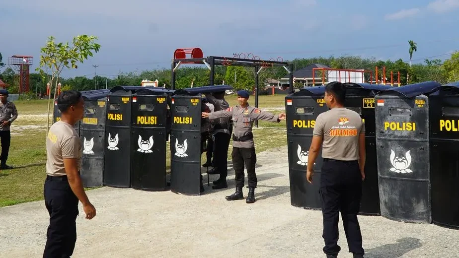 Tingkatkan Kesiapsiagaan, Batalyon C Pelopor Satbrimob Polda Kalbar Gelar Latihan PHH