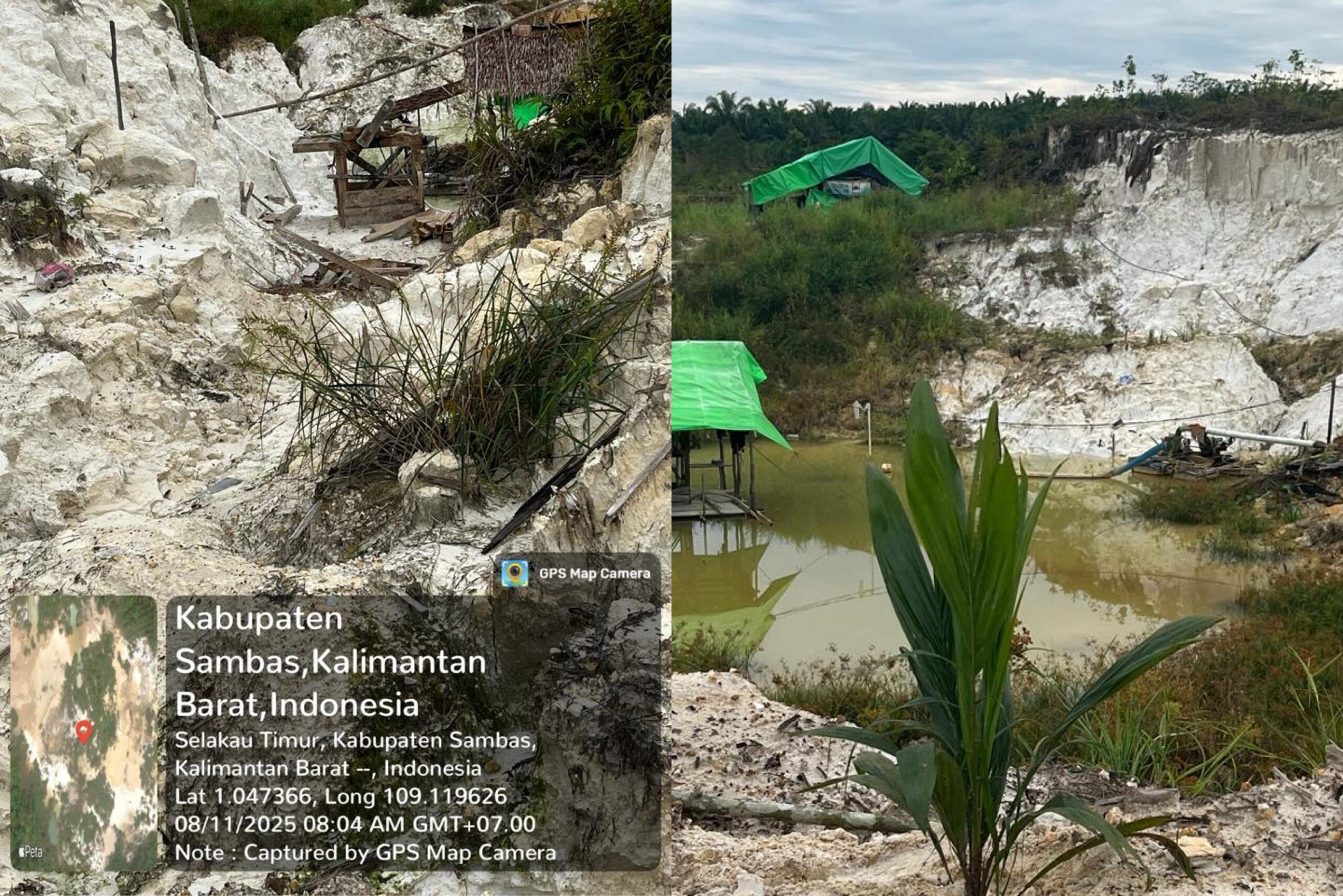PETI Kolam Biru Selakau Tua Sambas Kembali Beroperasi, APH Tidak Mampu Amankan Pelaku