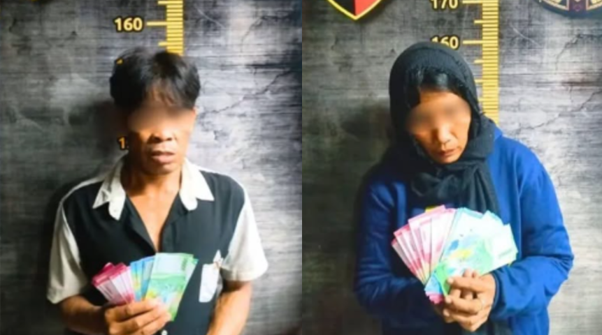 Pasangan Residivis Kembali Berulah, Kini Tipu Pedagang Kecil dengan Uang Mainan