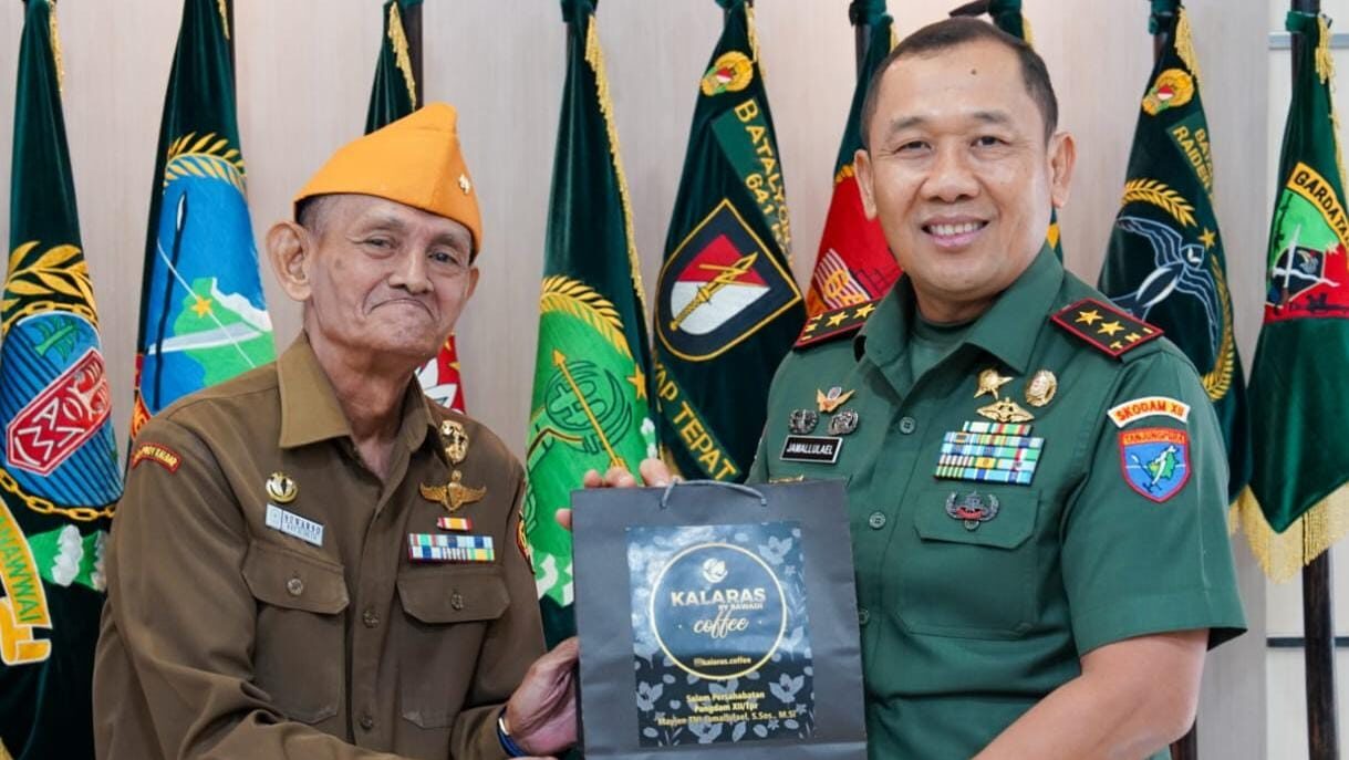 Pangdam XII/Tanjungpura Sambut Hangat Kunjungan DPP LVRI di Makodam