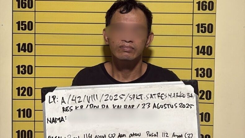 Simpan Sabu 21,30 Gram di Saku, Pria Asal Pontianak Timur Diciduk Polisi di Sungai Kakap