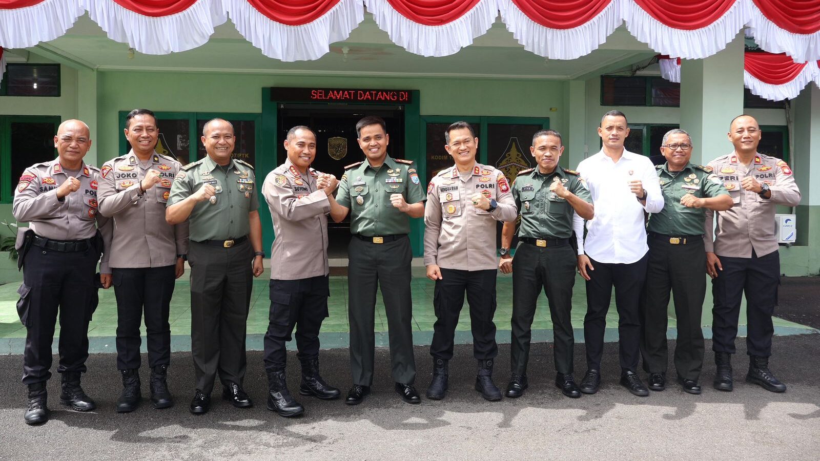 Jaga Kondusivitas Kota, Dandim 1207/Ptk dan Kapolresta Pontianak Perkokoh Soliditas