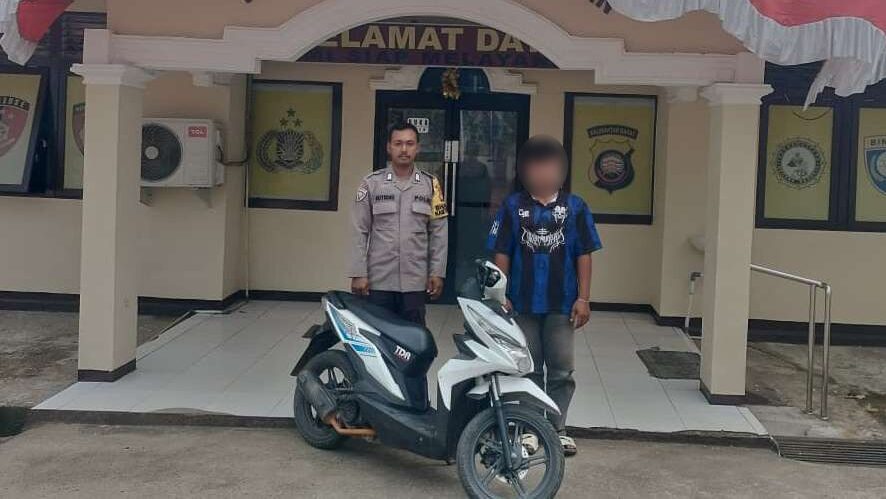 Diduga Curi Motor di Ketapang, Pemuda Ini Ditangkap Saat Melintas di Jalan Kembayan