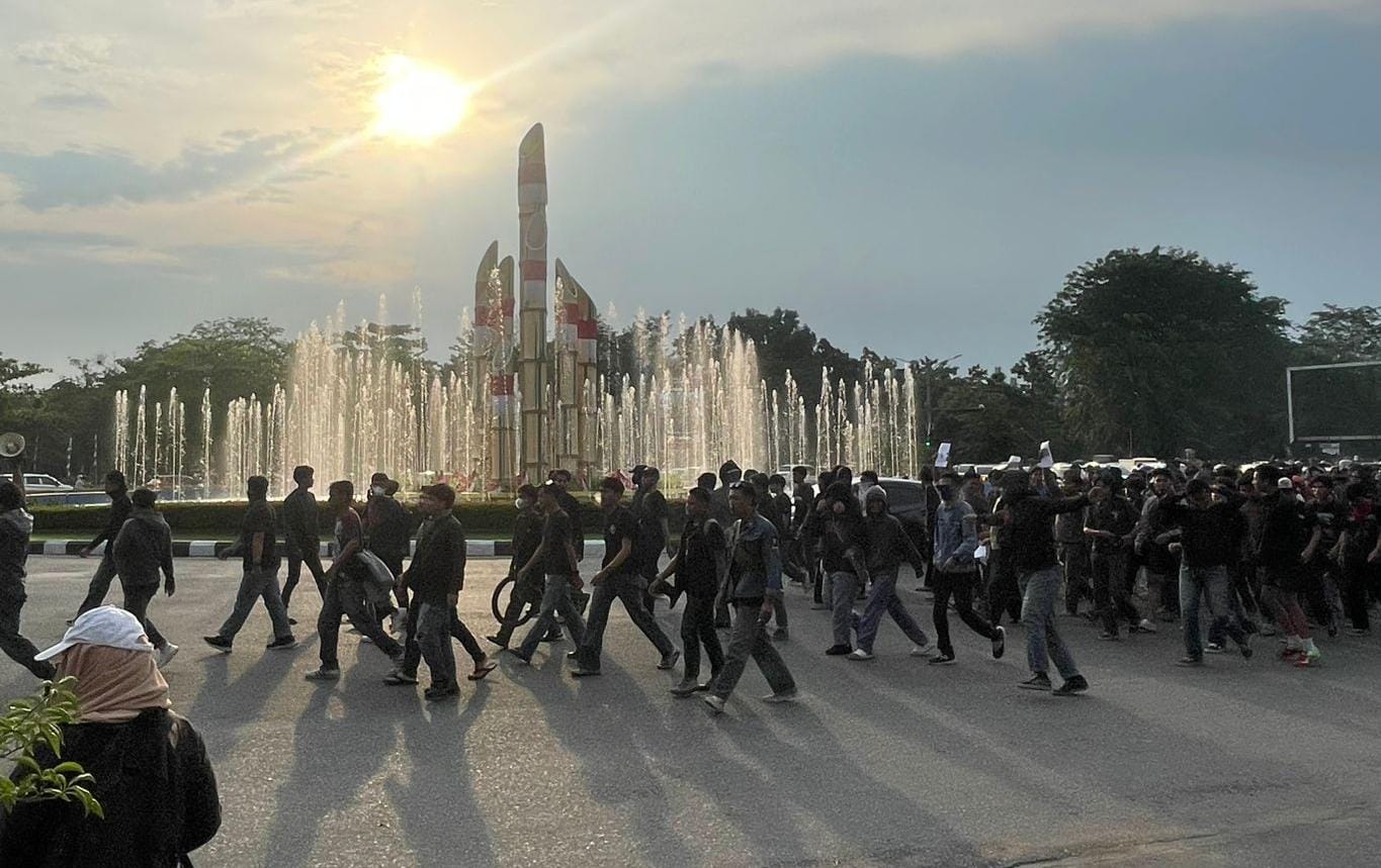 14 Organisasi Mahasiswa Aksi di DPRD Kalbar, Polisi Imbau Warga Hindari Jalan Ahmad Yani