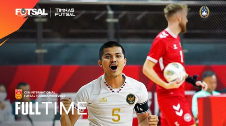 Catatan Sempurna! Timnas Futsal Indonesia Juara CFA Tournament 2025 Usai Taklukkan Denmark