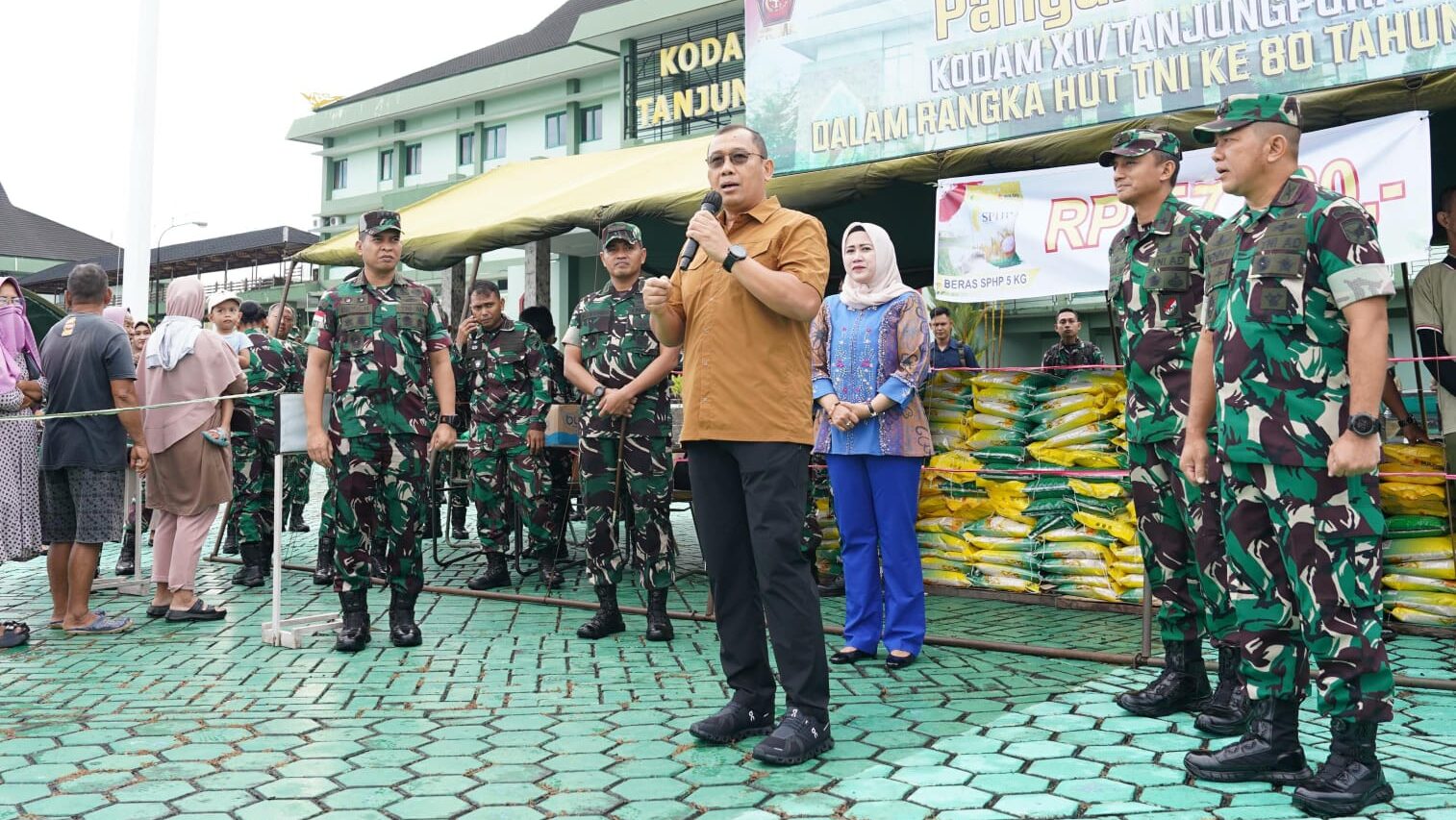 Kodam XII/Tpr Gelar Gerakan Pangan Murah, Bantu Jaga Stabilitas Harga dan Kesejahteraan Masyarakat