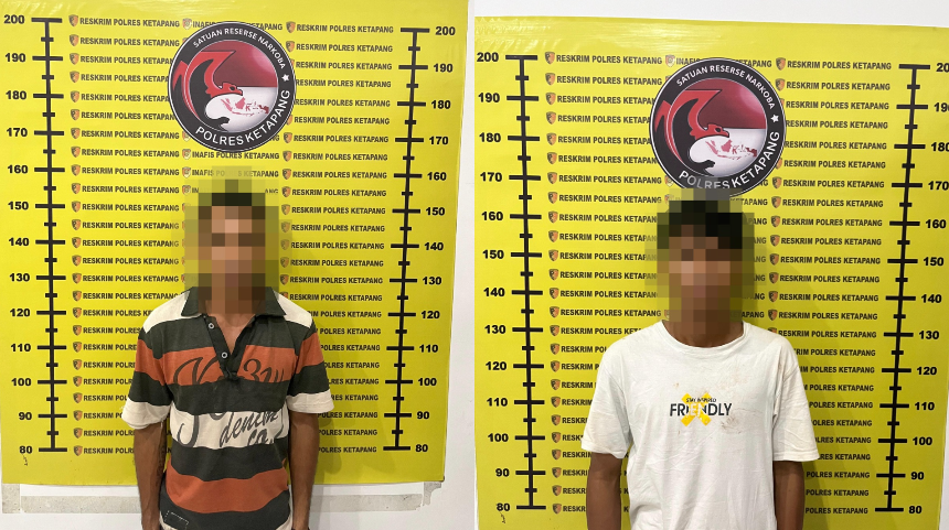 Polsek Marau Tangkap Dua Pelaku Peredaran Sabu di Perkebunan Sawit Air Upas
