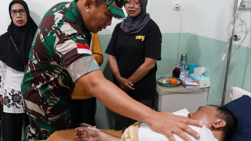 Pangdam XII/Tpr Jenguk Ojol Korban Pemukulan dan Pastikan Proses Hukum Berjalan