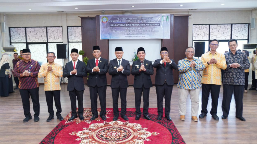 Edi Kamtono Lantik Dewas PDAM, Tekankan Peningkatan Layanan dan Penurunan Kebocoran Air