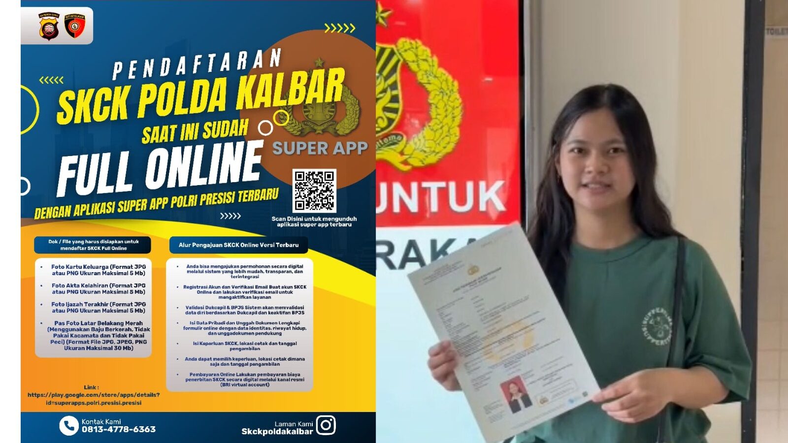 Urus SKCK di Polda Kalbar Kini Lebih Mudah, Warga Apresiasi Layanan POLRI Super App