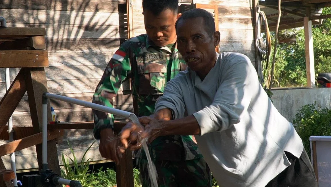 Sumur Bor TMMD ke-126 Kodim 1208/Sambas Hadirkan Air Bersih, Warga Ratu Sepudak Tak Lagi Kesulitan