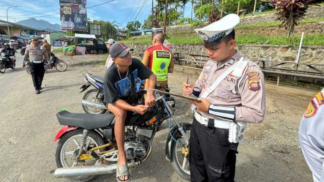 Tekan Pelanggaran, Satlantas Polres Bengkayang Gelar Operasi Gabungan Lintas Sektoral