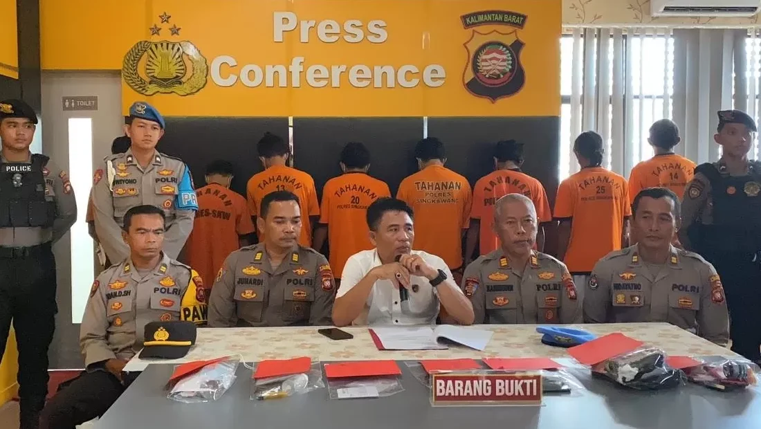 Gelar Konferensi Pers, Satresnarkoba Polres Singkawang Beberkan 7 Kasus Narkotika