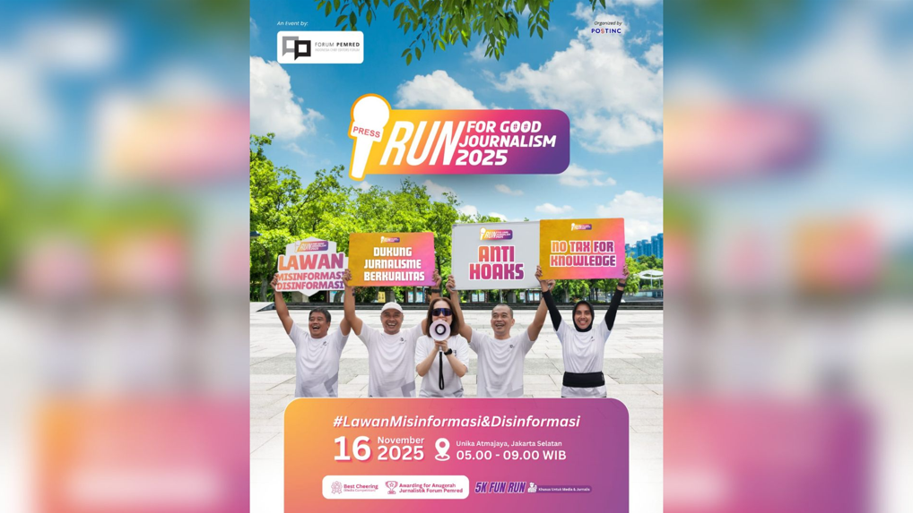 Forum Pemred Gaungkan Jurnalisme Berkualitas Lewat 'Run For Good Journalism 2025'