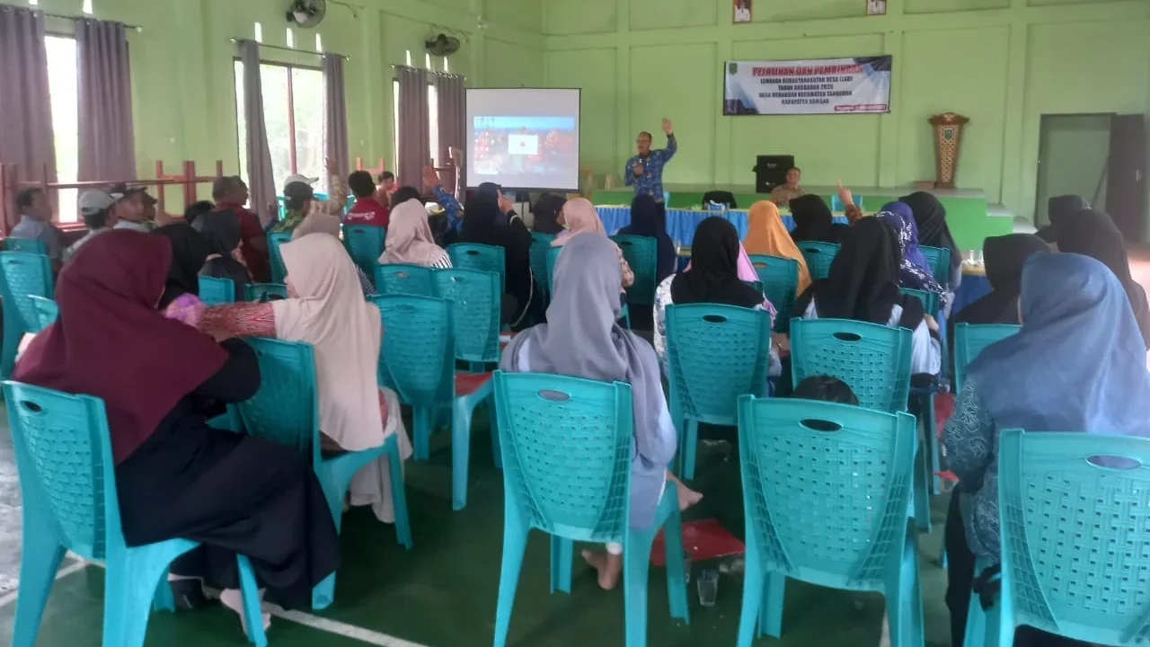 Tingkatkan Kapasitas SDM, Pemdes Merabuan Gelar Pelatihan Lembaga Kemasyarakatan Desa