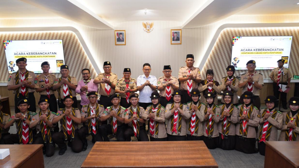 Edi Kamtono Lepas 24 Pramuka ke Sintang, Ingatkan Misi Persaudaraan sebagai Kekuatan Bangsa