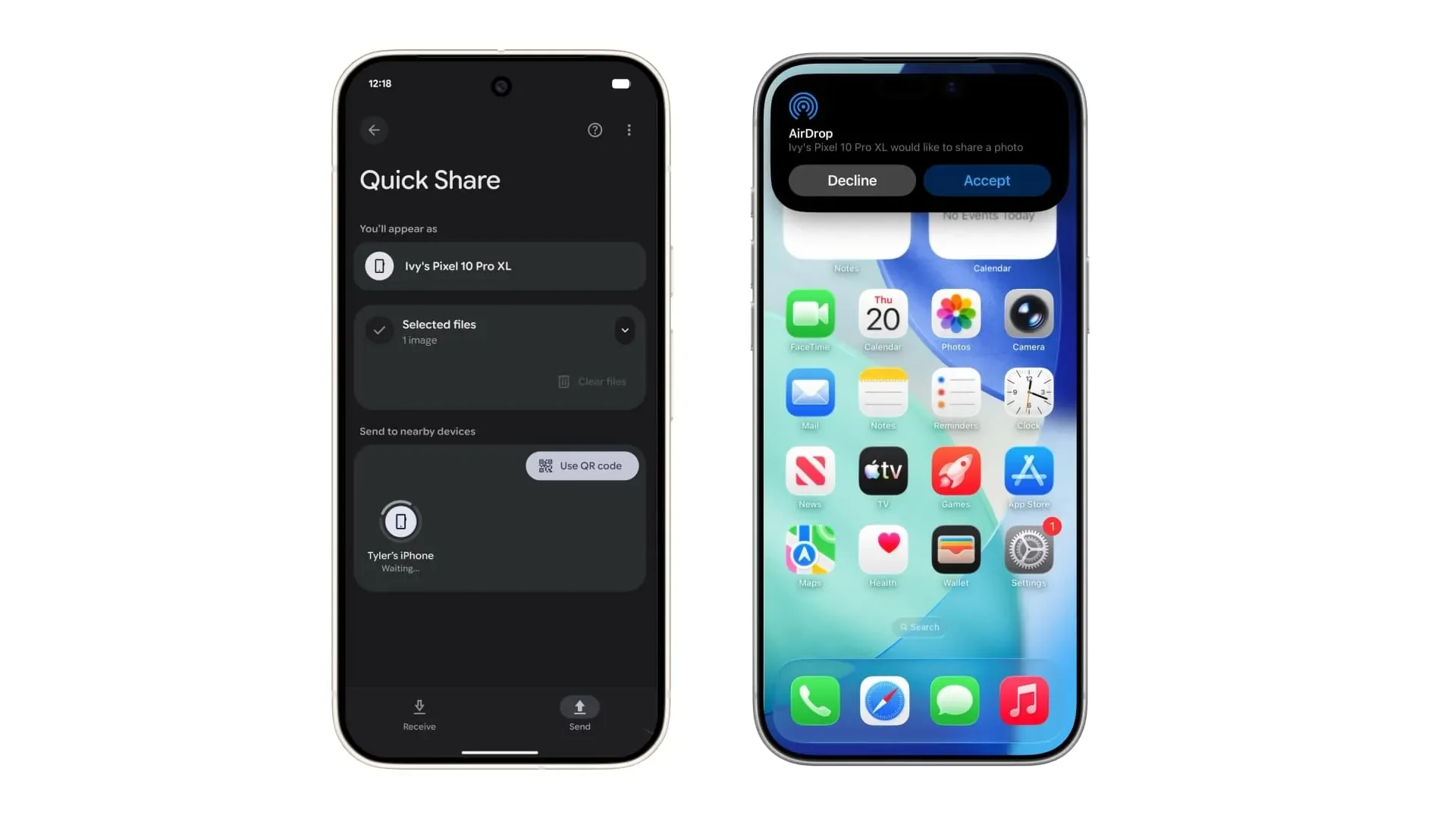 Kabar Baik! Quick Share Google Kompatibel AirDrop Apple, Kirim File Android ke iPhone Semudah Ini
