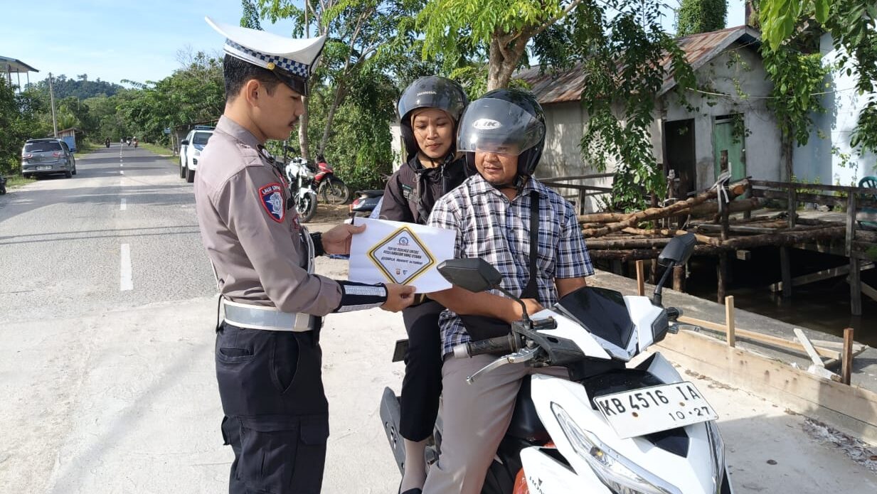 Awas Kena Tilang! Razia Kendaraan Digelar di Simpang 4 Pol PP Sukadana, Ini Sasaran Utamanya