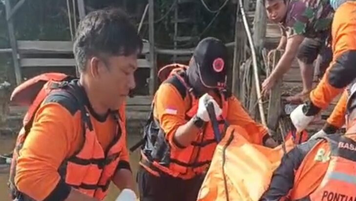Hilang Sejak Senin, Dua Korban Tenggelam di Sungai Kapuas Tayan Hilir Ditemukan Meninggal