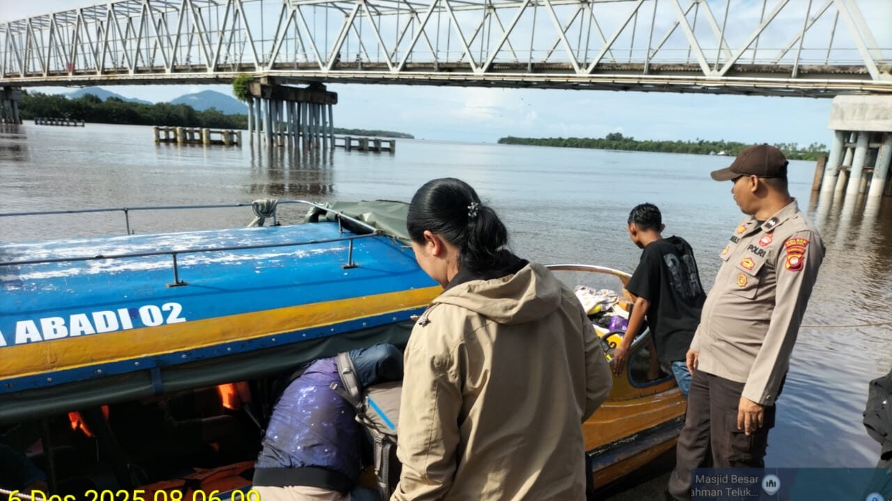 BMKG Prediksi Gelombang Tinggi 4 Meter, Polsek Simpang Hilir Cek Kesiapan Speedboat di Teluk Melano