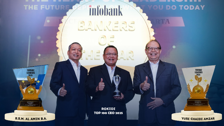 Kepemimpinan Diakui Nasional, Dirut Bank Kalbar Rokidi Dinobatkan Sebagai CEO Bankers of the Year 2025
