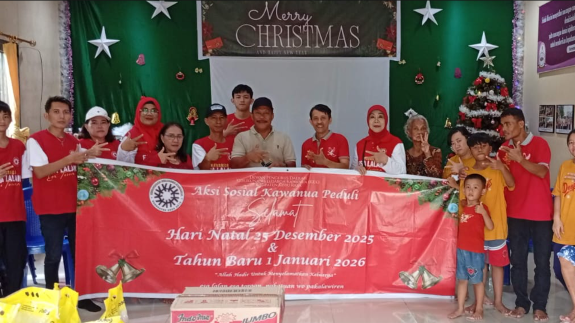 Hidupkan Semangat Mapalus, Warga Kawanua Kubu Raya Berbagi Kasih di Panti Asuhan Jelang Natal
