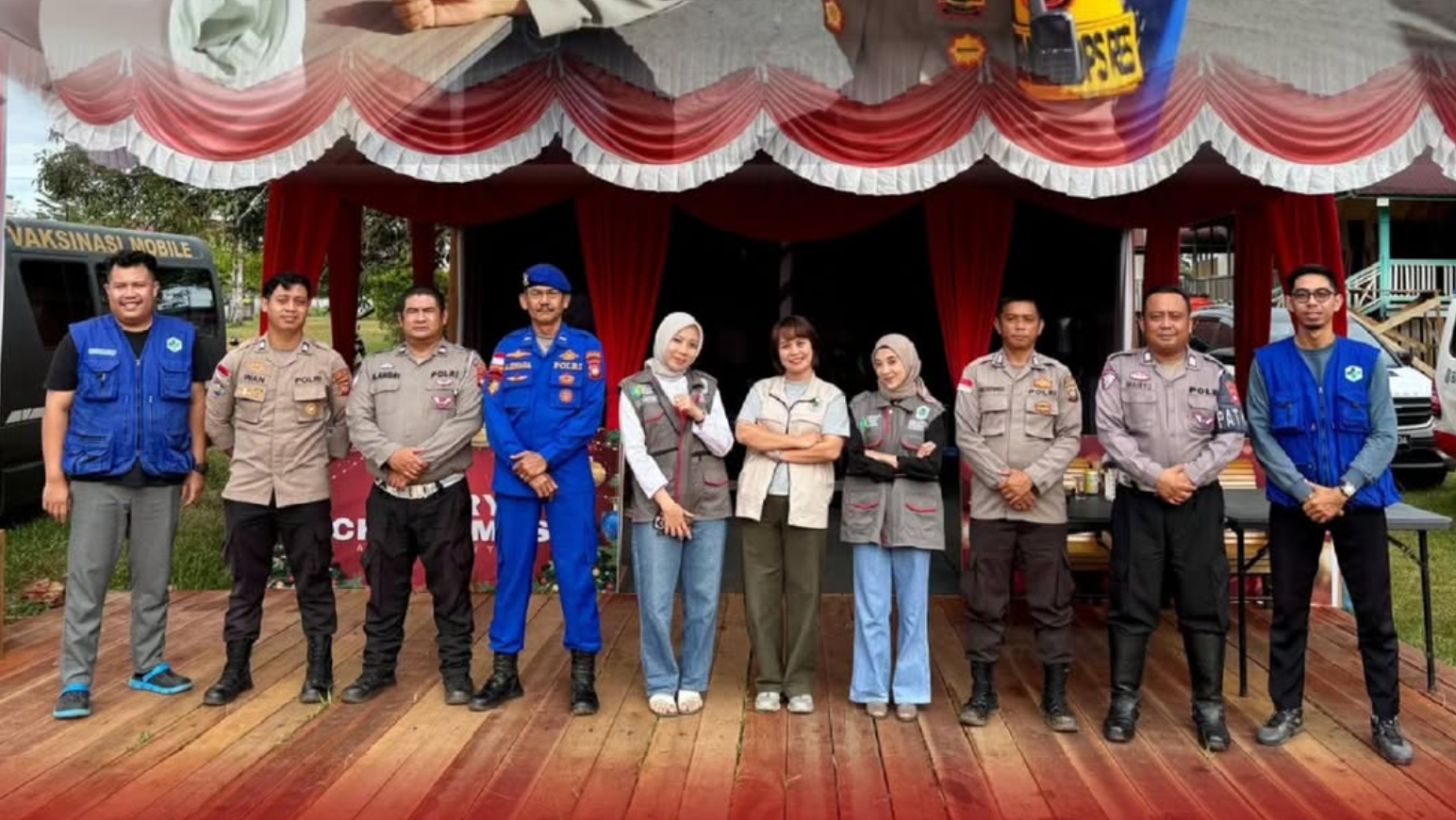 Jaga Stamina Petugas, Dinkes Kapuas Hulu Rutin Cek Kesehatan di Pos Pam Natal Putussibau