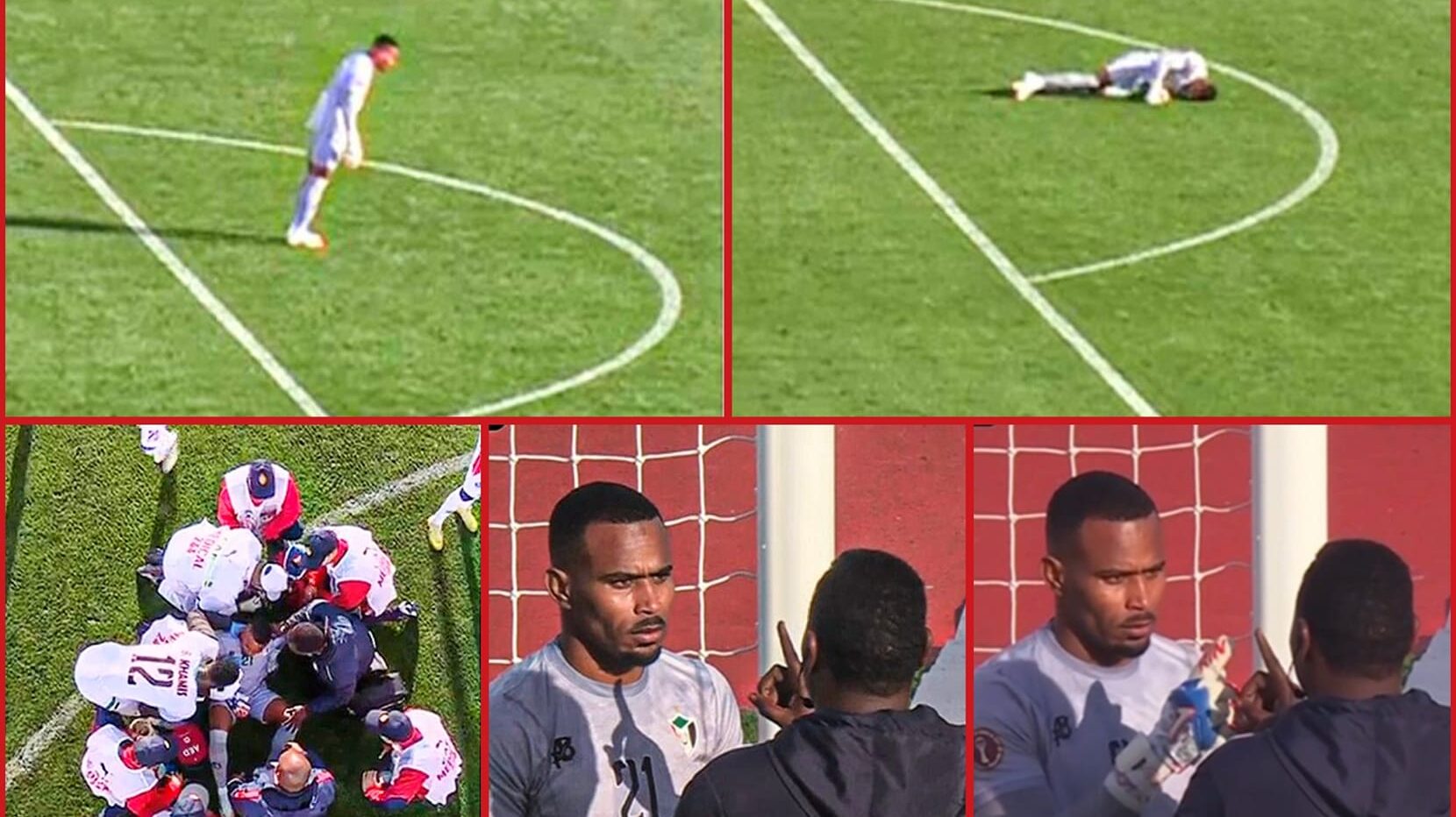 Sempat Kolaps dan Tak Sadarkan Diri, Kiper Sudan Bangkit Jaga Gawang hingga Menang 1-0