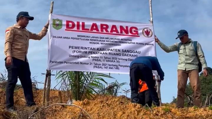 Garap Lahan Diatas Areal PPIPIB, 60 Hektare Kebun Sawit PT CUT Disegel Pemkab Sanggau
