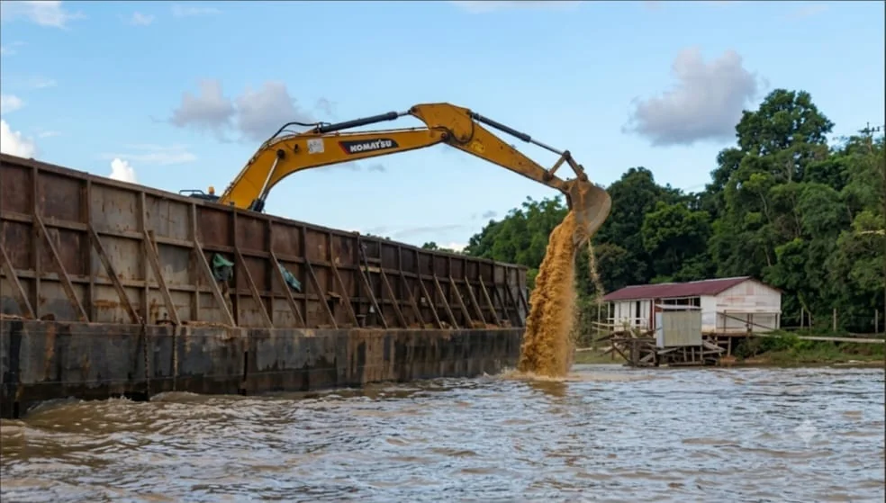 PT KAN Cemari Sungai Kapuas di Sanggau