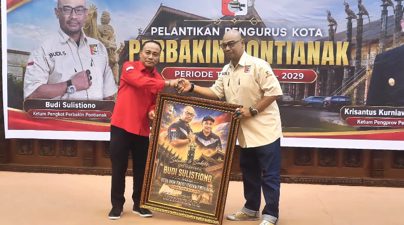 Budi Sulistiono Resmi Dilantik Pimpin Perbakin Kota Pontianak Periode 2025–2029
