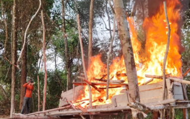 Sungai Taman Tapah Rusak, Perangkat Adat dan Desa Panggil Penambang Emas Ilegal