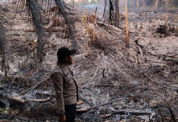 Polisi Ingatkan Petani di Toba Sanggau Soal Batas Bakar Lahan