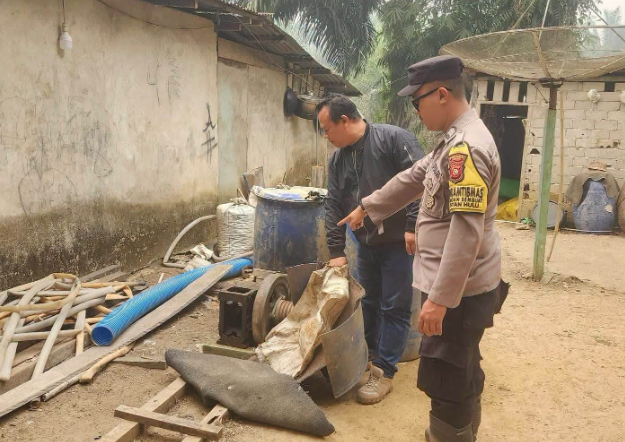 Gerebek Lokasi Tambang Emas Ilegal di Janjang, Polsek Tayan Hulu Sita Sejumlah Alat Operasional