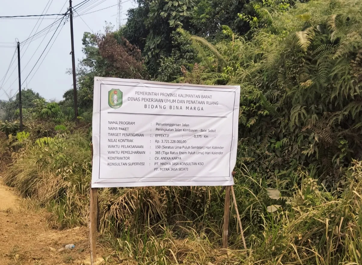 Proyek Jalan Kembayan–Balai Sebut Rp3,72 Miliar untuk 375 Meter: Angka yang Memicu Pertanyaan Publik