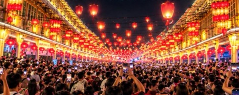 Lampion Mulai Hiasi Jalan Sejahtera Jelang Singkawang Mooncake Festival 2026