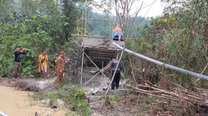 Diduga Tercemar Limbah PETI, Kondisi Sungai di Sengah Temila Landak Dikeluhkan Warga