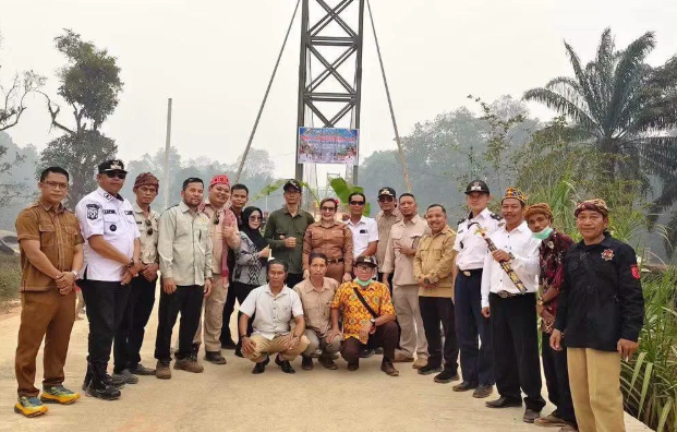 Jembatan Gantung Lipat Gunting Ketapang Mulai Digunakan, Akses Warga Suak Burung Lebih Singkat