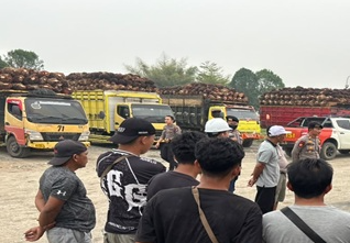 Truk TBS Mengantre di Sejumlah PKS Sekadau, Distribusi CPO Terkendala Akses Sungai Surut