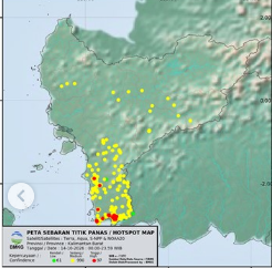 BMKG Deteksi 1.148 Titik Panas di Kalbar, Risiko Kebakaran Hutan dan Lahan Masih Tinggi