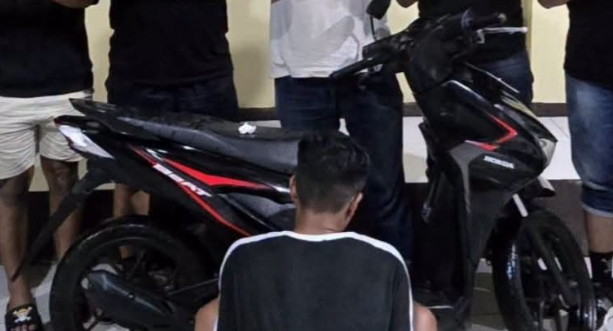 Pria Diduga Terlibat Pencurian Honda Beat di Jalan Yam Sabran Pontianak Ditangkap Polisi