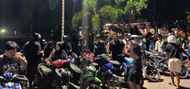 Razia Knalpot Brong di Jalan Pembangunan Sambas, Satlantas Jaring 38 Kendaraan Pelanggar